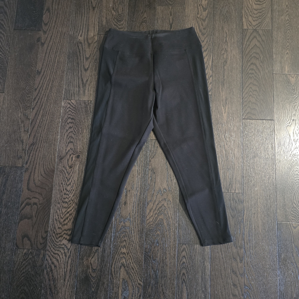 Sympli Women's Black Ponte Leggings